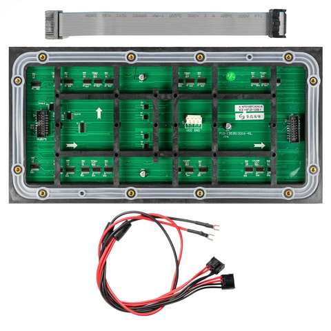 LED-модуль для рекламныхх экранов Hoozoe RGB-SMD3535 (p10, 320 × 160 мм, 32 × 16 точек, ІР65, 5600 нт) Превью 4