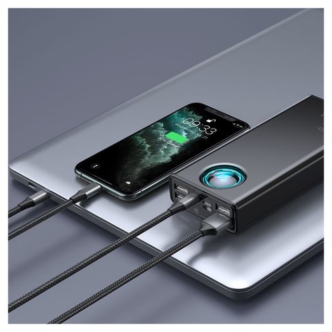 Power bank Baseus Amblight, 30000 мАг, 65 Вт, чорний, Power Delivery (PD), #PPLG-A01 Прев'ю 1
