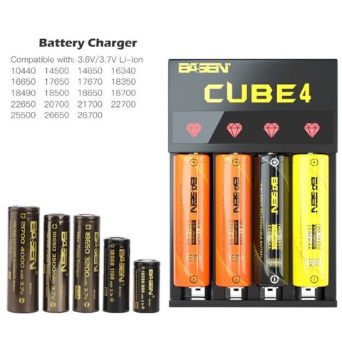 Зарядное устройство Basen Cube 4, для Li-ion аккумуляторов, 220 В Превью 3