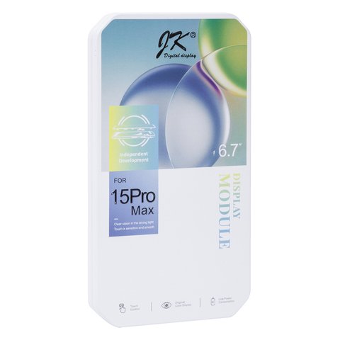 Дисплей для iPhone 15 Pro Max, черный, с рамкой, Copy, (TFT), JK Превью 1