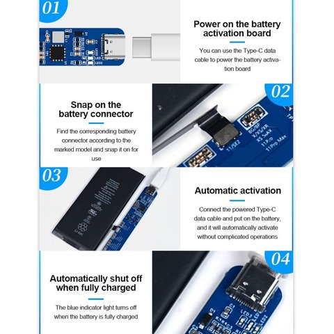 Тест-кабель живлення з платою запуску батареї Sunshine SS-903 SE для Apple iPhone 11, iPhone 11 Pro, iPhone 11 Pro Max, iPhone 12, iPhone 12 mini, iPhone 12 Pro, iPhone 12 Pro Max, iPhone 13, iPhone 13 mini, iPhone 13 Pro, iPhone 13 Pro Max, iPhone 14, iPhone 14 Plus, iPhone 14 Pro, iPhone 14 Pro Max, iPhone 15, iPhone 15 Plus, iPhone 15 Pro, iPhone 15 Pro Max, iPhone 16, iPhone 16 Plus, iPhone 16 Pro, iPhone 16 Pro Max, iPhone 8, iPhone 8 Plus, iPhone SE, iPhone SE 2020, iPhone X, iPhone XR, iPhone XS, iPhone XS Max Прев'ю 5