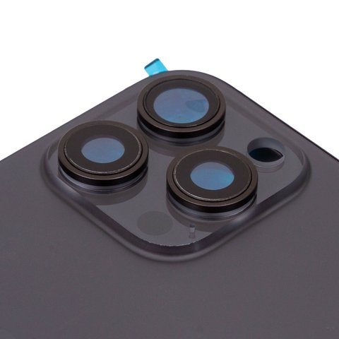 Корпус для iPhone 15 Pro Max, черный, с держателем SIM-карты, с боковыми кнопками, Original (PRC), EU Version, black titanium Превью 1