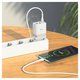 Mains Charger Hoco N21 Pro, (30 W, Quick Charge, white, 3 outputs) #6931474778789 Preview 1