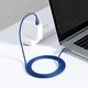 USB Cable Baseus Crystal Shine Series, (2xUSB type-C, 200 cm, 100 W, dark blue, nylon braided) #CAJY000703 Preview 2