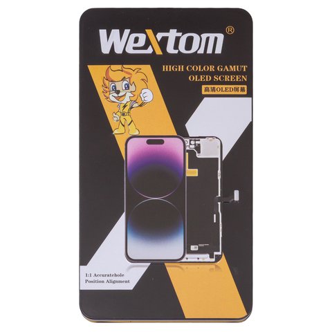 Pantalla LCD Wextom puede usarse con iPhone 12, iPhone 12 Pro, negro, con marco, HC, sin error, (OLED) soft, diagnosable Vista previa  2