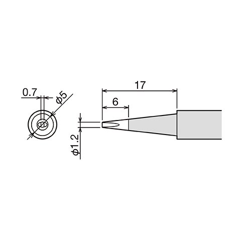 Soldering Iron Tip Goot PX-60RT-1.2D Preview 3