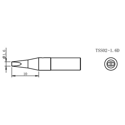 Паяльное жало Quick TSS02-1.6D Превью 1