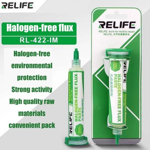 Fundente en pasta RELIFE RL-422-IM, libre de halógeno, 10 ml Vista previa  1