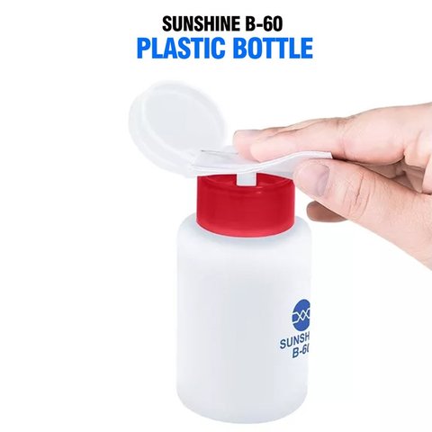 Tarro para líquido con dispensador Sunshine B-60, 200 ml, para alcohol, roja Vista previa  1