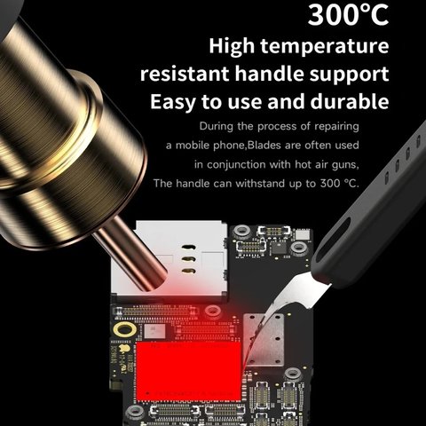 Juego de bisturíes Mechanic Quick Eage 7, para quitar pegamento, para microcircuitos, 5 in 1 Vista previa  4