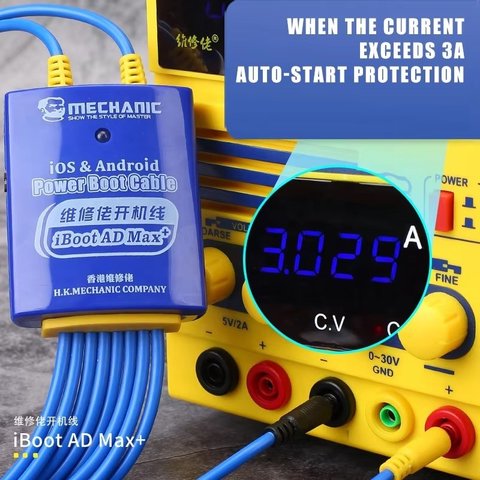 Cable de alimentación de prueba Mechanic iBoot AD Max+, ip (6-15 series) + android Vista previa  1