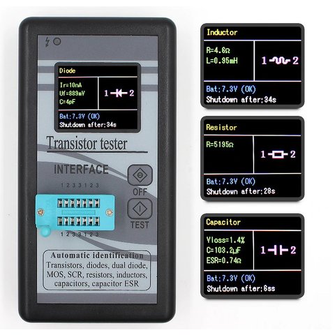 Багатофункціональний тестер електронних компонентів FNIRSI Прев'ю 5