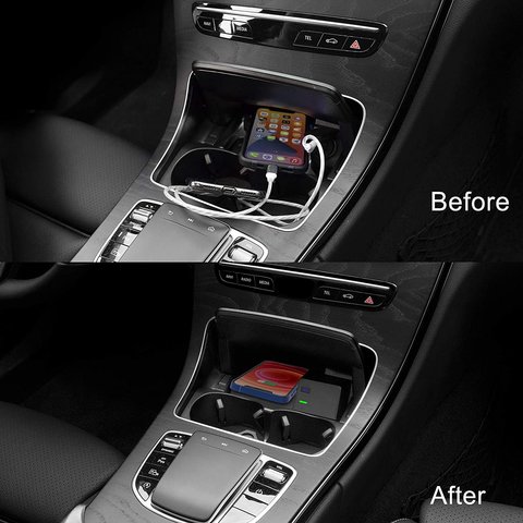 Безпровідна зарядка QI для Mercedes-Benz C-Class GLC 2015-2021 р.в. Прев'ю 2