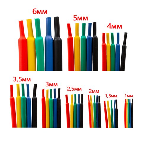 Термозбіжна трубка, 1 м, 2,0 мм, чорна Прев'ю 1