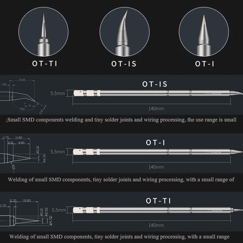 Паяльне жало Mechanic T12 OT-TI, голка Прев'ю 2
