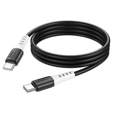 USB кабель Hoco X82, 2xUSB тип-C, 100 см, 60 Вт, 3 A, черный, силиконовый, #6931474768599 Превью 1