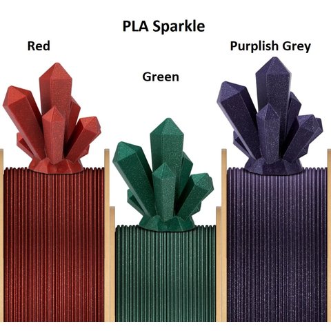 Филамент для 3D-принтера ELEGOO PLA Sparkle Red, 1 кг Превью 2